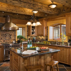 Log Home Kitchens & Dining Rooms | MontanaLogHomes.com : Montana Log Homes