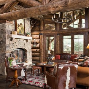 Log Home Great Rooms | MontanaLogHomes.com : Montana Log Homes