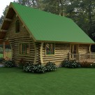Exterior log cabin