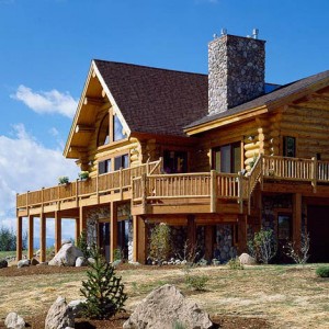 Log home exteriors under 2500 sq ft | MontanaLogHomes.com : Montana Log ...