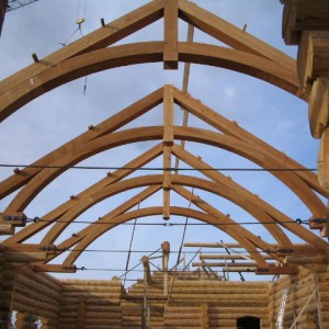 Construction Yard - Montana Log Homes : Montana Log Homes