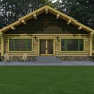 exterior log cabin